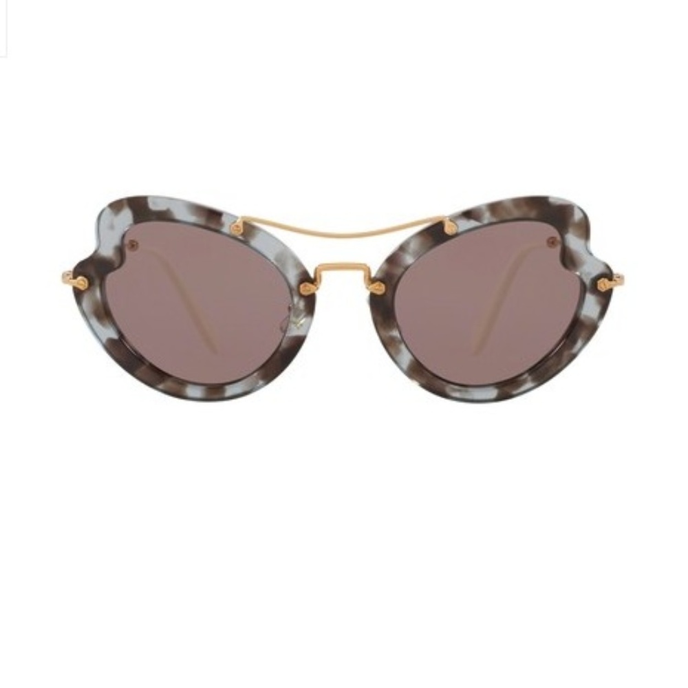 NWT MIU MIU Butterfly 52mm Acetate Sunglasses
